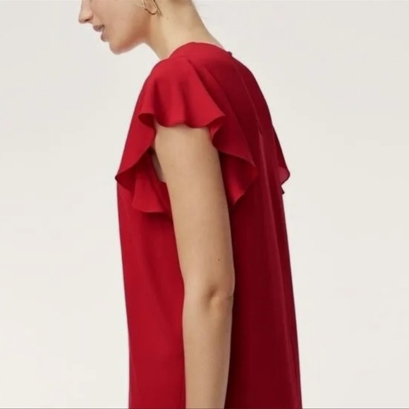 NWT Stunning Red Aritzia Babaton Burt Sheath/Shift Dress - Size Small - Picture 3 of 10